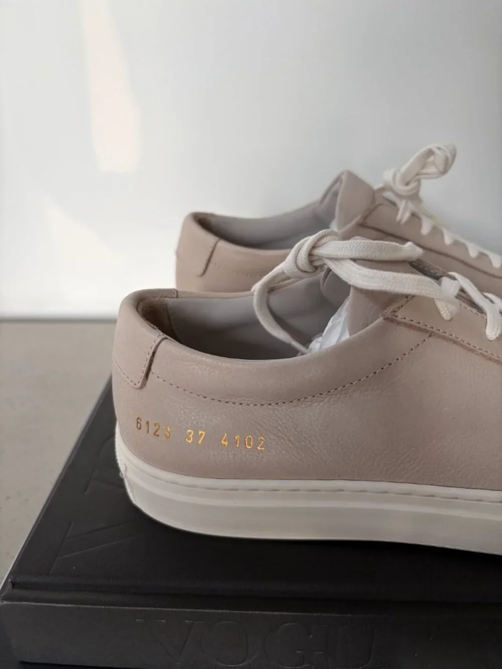 Authentic Common Projects Achilles Low — Tofu, Size EU 37 (US ~6.5–7) NWOT
